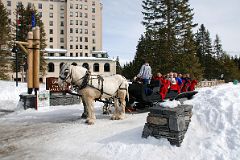 27 Horse Drawn Sleigh With Chateau Lake Louise In Winter.jpg
